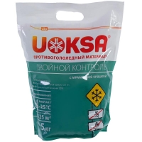 Противогололёдный реагент UOKSA Двойной Контроль -25°C, 20 кг мешок